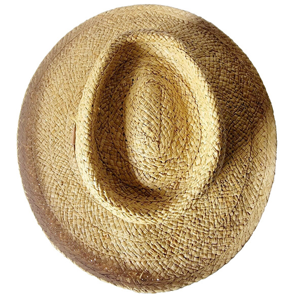 Scala Raffia Straw Hat Palm Tree Pineapple Band S/M 21.5” Summer Boho Coastal - Picture 6 of 10